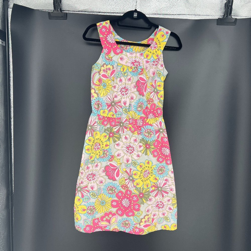 HANNA ANDERSON Floral Sleeveless Dress 100% cotton